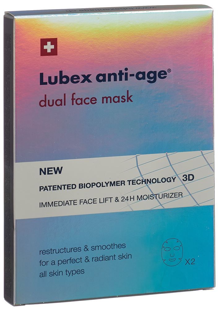 Lubex ANTI-AGE dual face mask Btl 2 pièces