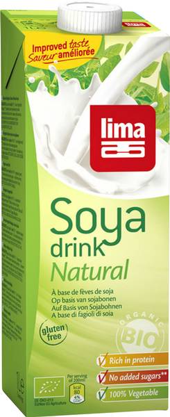 Boisson au soja Lima, emballage Tetra, 1 l