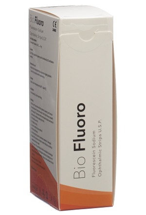 BIOFLUORO Fluorescein Ophtalmic Strips 100 pièces