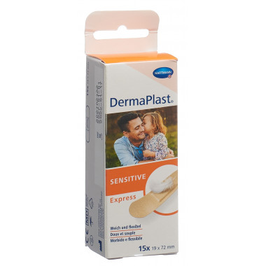 Dermaplast Sensitive Express Strips 19x72mm 15 pièces Dermaplast Sensitive Express Strips 19x72mm 15 pièces