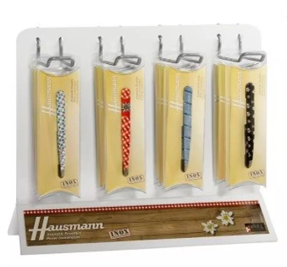 HAUSMANN Pincette oblique Disp Wellen ass 16pcs HAUSMANN Pincette oblique Disp Wellen ass 16pcs