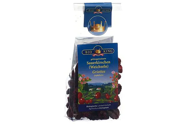 Cerises acides BioKing lyophilisées bio 50 g Cerises acides BioKing lyophilisées bio 50 g