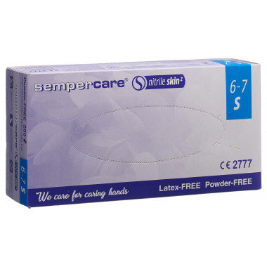 Gants Sempercare Nitrile Skin S non poudrés non stériles 200 pièces