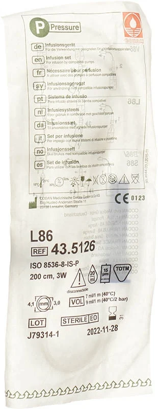 CODAN Infusionsbest L86-3W Robinet à 3 voies avec clapet anti-retour