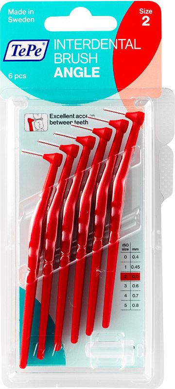 Brosse interdentaire TePe Angle 0.5mm rouge 6 pièces