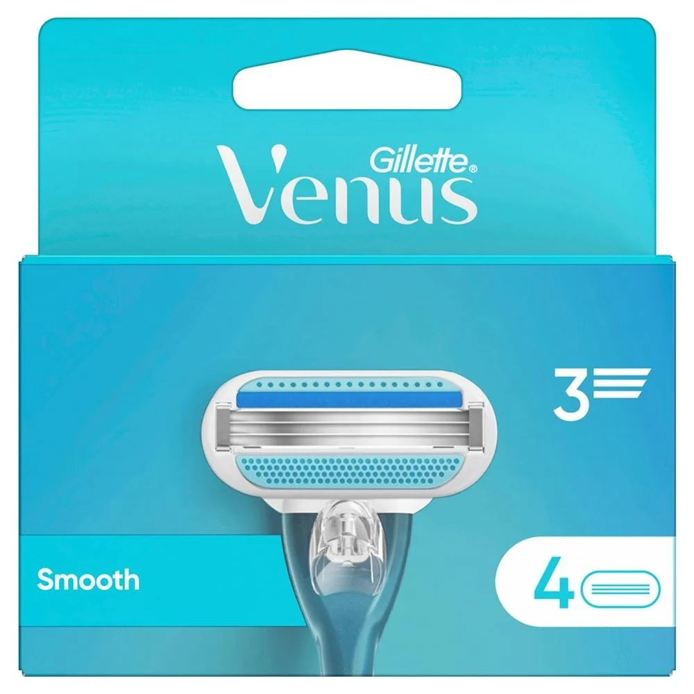 Gillette Venus Smooth Sen Systemkl 4 pièces