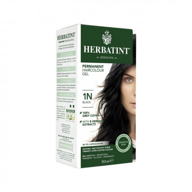 HERBATINT Gel colorant pour cheveux 1N Noir 150ml HERBATINT Gel colorant pour cheveux 1N Noir 150ml