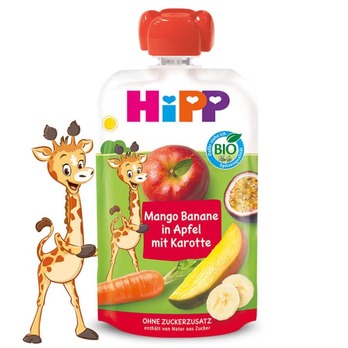 Hipp Mangue-Banane à la pomme et à la carotte 100g