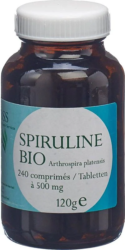 Comprimés SPIRULINE Bio 500mg 240 pièces Comprimés SPIRULINE Bio 500mg 240 pièces