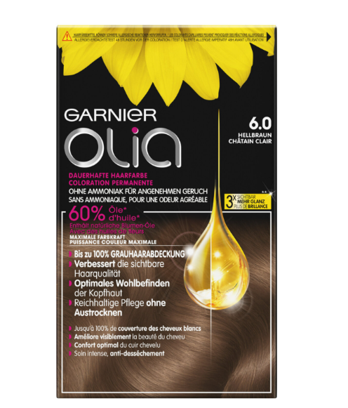 OLIA couleur de cheveux 6.0 brun clair