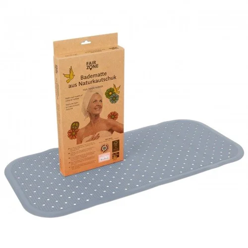 FAIR ZONE Tapis de bain 76 x 34 cm grey