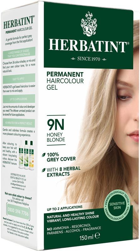 HERBATINT Gel colorant pour cheveux 9N blond miel 150ml HERBATINT Gel colorant pour cheveux 9N blond miel 150ml
