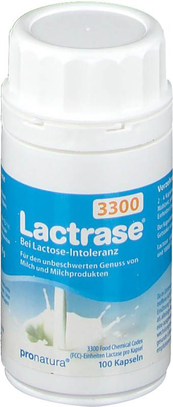 Gélules de Lactrase 3300 UI 100 pièces Gélules de Lactrase 3300 UI 100 pièces