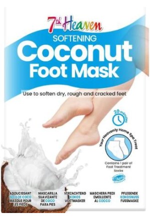 7TH HEAVEN Foot Mask Coconut 1 paire