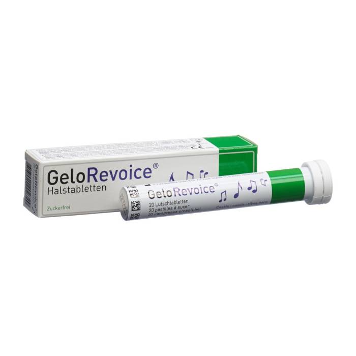 GeloRevoice pastilles pour la gorge Cassis-Menthol 20 pièces GeloRevoice pastilles pour la gorge Cassis-Menthol 20 pièces