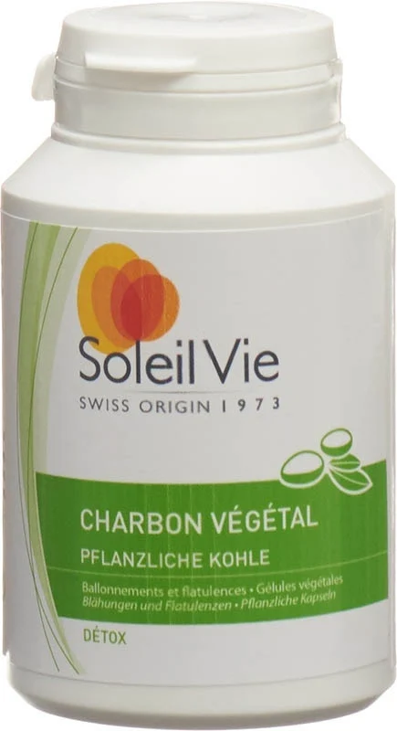 Soleil Vie Charbon végétal en gélules 100 pièces