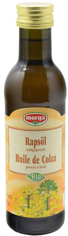 MORGA Huile de colza bio pressée à froid Fl 1.5dl MORGA Huile de colza bio pressée à froid Fl 1.5dl