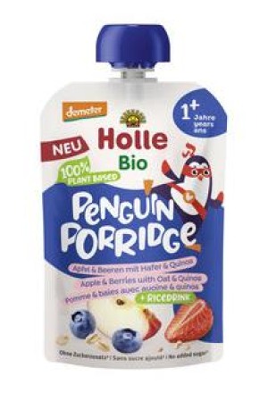 HOLLE Penguin Porridge Pomme Bière Avoine Quin 110 g