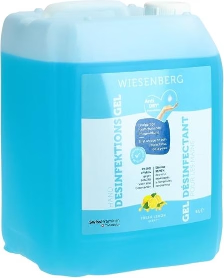 Gel désinfectant pour les mains Wiesenberg Classic Clear 5lt