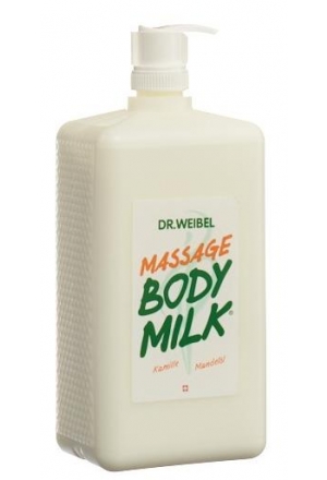 Lait de massage pour le corps Dr. Weibel 1000 ml