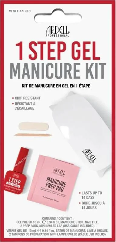 ARDELL 1 Step Gel Polish Starter Kit Venetian Red