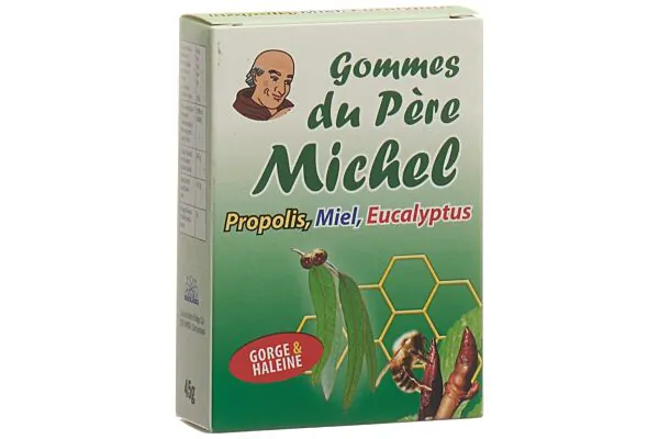 Bioligo Gommes du Père Michel Eucalyptus-Propolis-Oligoéléments-Huiles essentielles 45g Bioligo Gommes du Père Michel Eucalyptus-Propolis-Oligoéléments-Huiles essentielles 45g