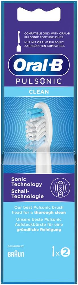 Oral-B Brosses à dents Pulsonic Clean (nouveau) 2 pièces Oral-B Brosses à dents Pulsonic Clean (nouveau) 2 pièces