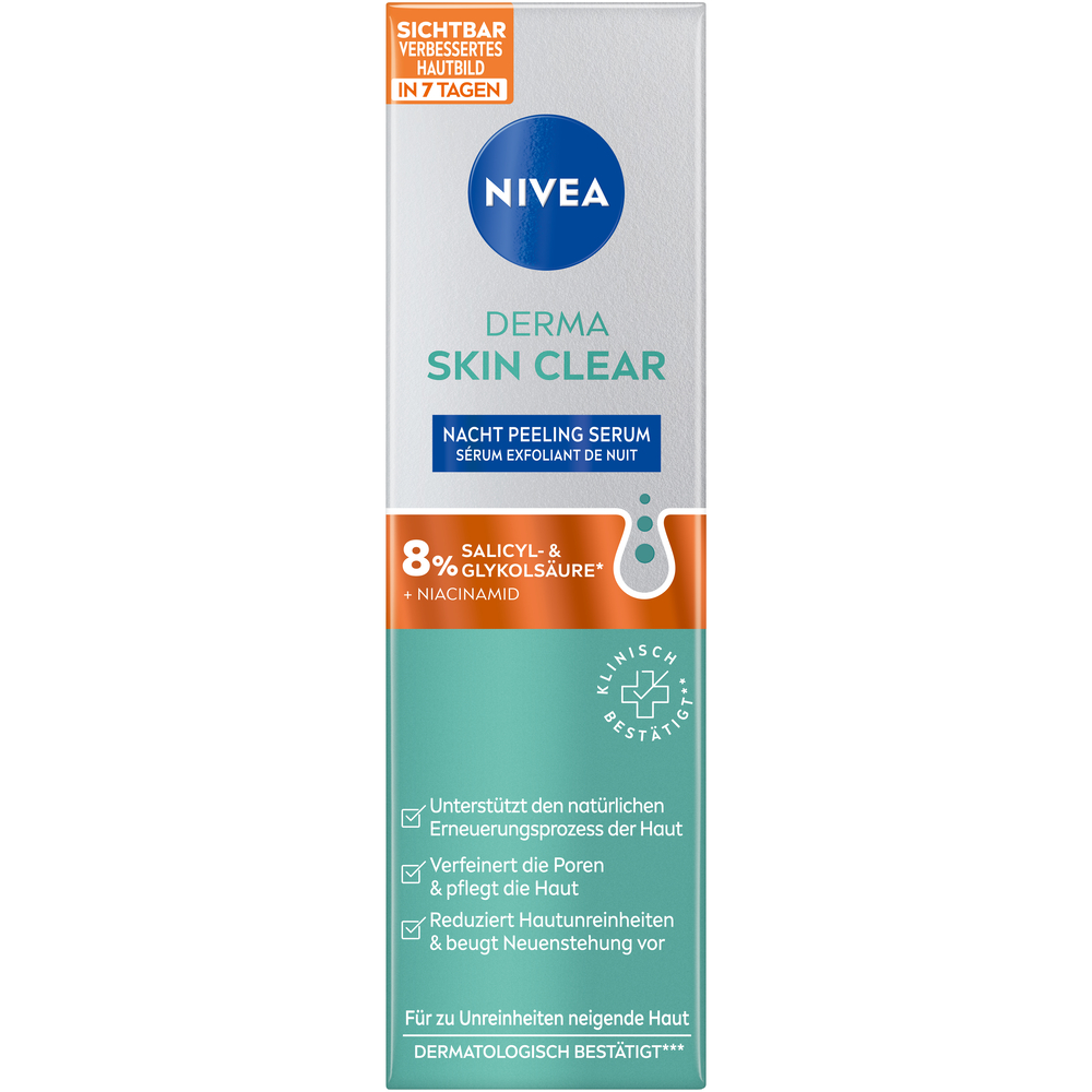 Nivea Derma Skin Clear Night Peel Ser (nouveau) 40ml Nivea Derma Skin Clear Night Peel Ser (nouveau) 40ml
