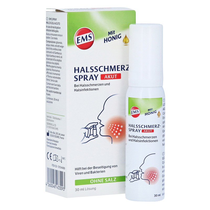 Emser spray contre le mal de gorge aigu 30ml Emser spray contre le mal de gorge aigu 30ml