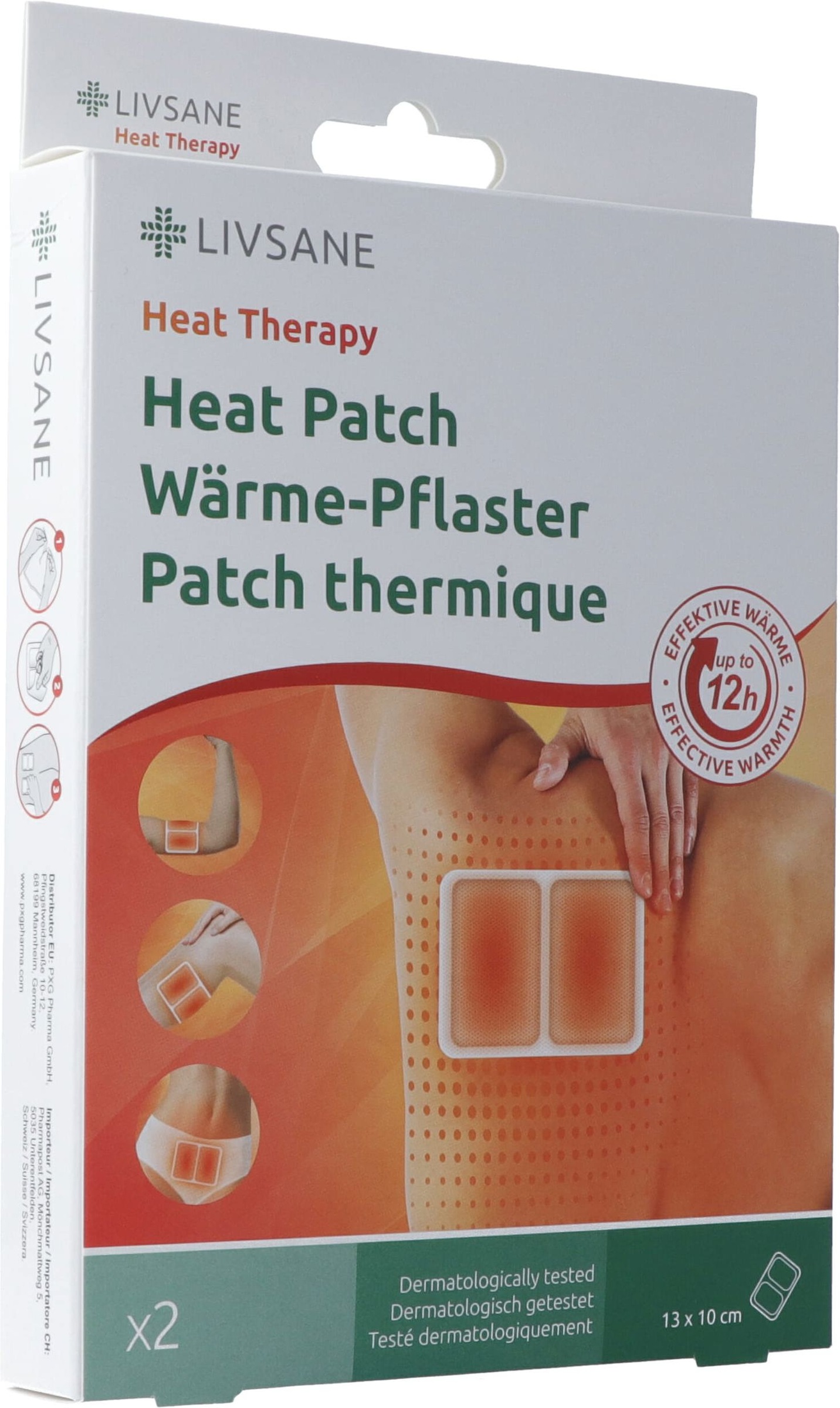 Livsane patch chauffant 2 pièces Livsane patch chauffant 2 pièces