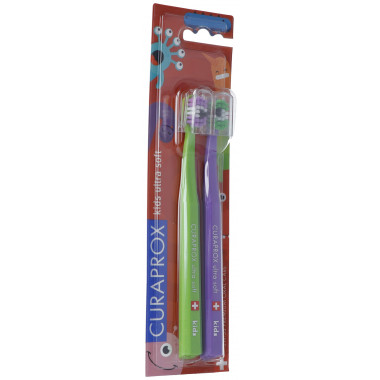 Curaprox kids Duo Pack little Bacterias Edition 2022 Curaprox kids Duo Pack little Bacterias Edition 2022