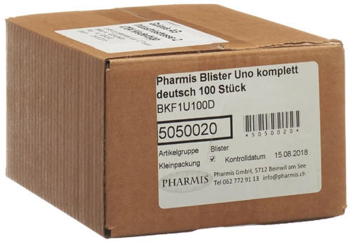 Pharmis Blister Uno complet 100 pièces