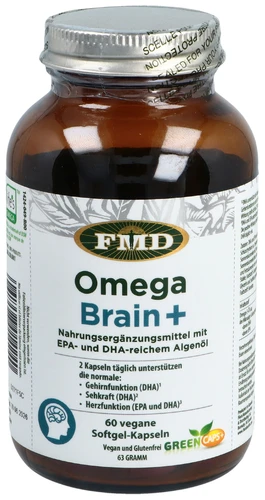 FMD Omega Brain+ gélules DHA EPA végétal 60 pièces