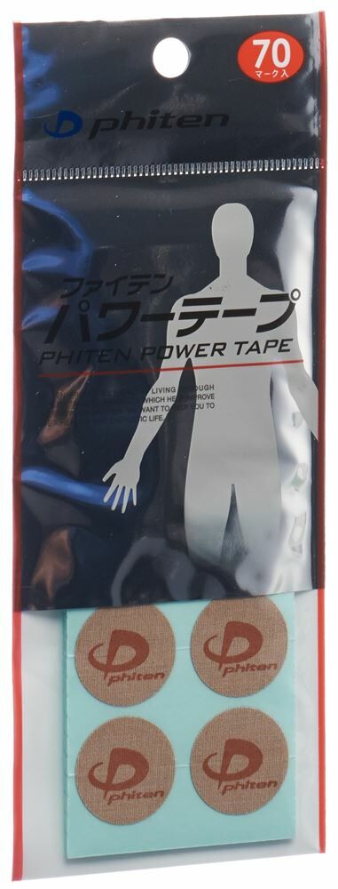 PHITEN Titanium Power Tapes rond 50 pièces PHITEN Titanium Power Tapes rond 50 pièces