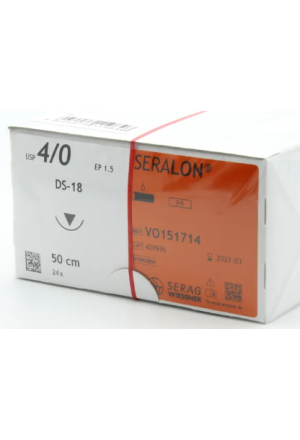 SERALON 50cm bleu 4-0 DS-18 24 pièces