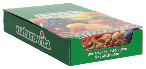NATURAVITA Barres aux fruits : banane, yaourt, pomme, myrtille, sans sucre, 36 x 50 g
