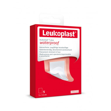 Leukoplast Leukomed T+ 7.2x5cm stérile 5 pièces