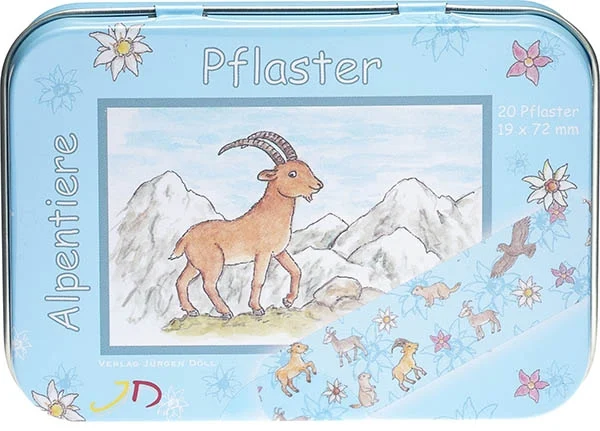 DOELL Pansements adhésifs 19 x 72 mm Animaux alpins 20 pièces