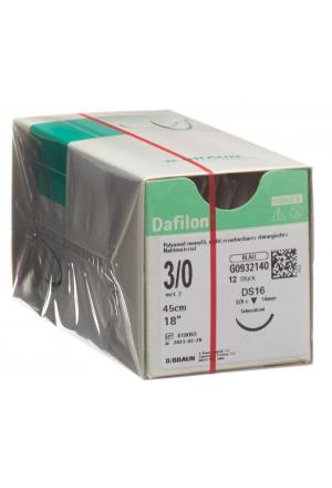 DAFILON 45cm bleu DS 16 3-0 12 pièces