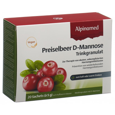 ALPINAMED Airelles D-Mannose 20 sachets à 5g ALPINAMED Airelles D-Mannose 20 sachets à 5g