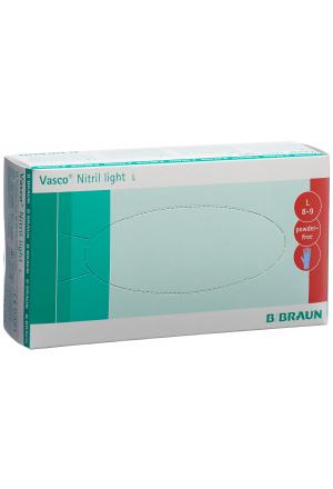 Gants d'examen Vasco Nitril Light L sans latex non poudrés 100 pièces