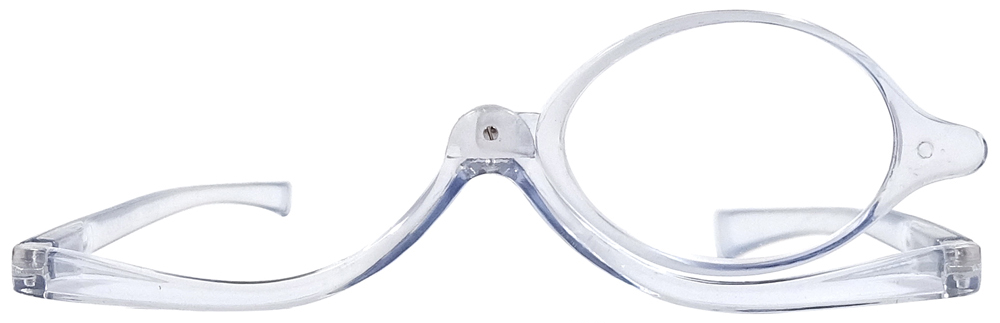 Lunettes de maquillage avec verre loupe bleu +1.5 
