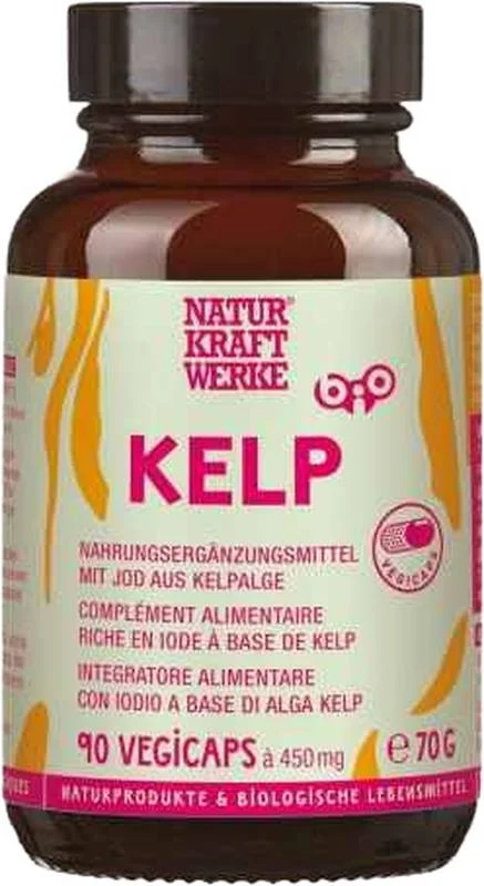NaturKraftWerke Kelp Vegicaps 450 mg Bio 90 pièces