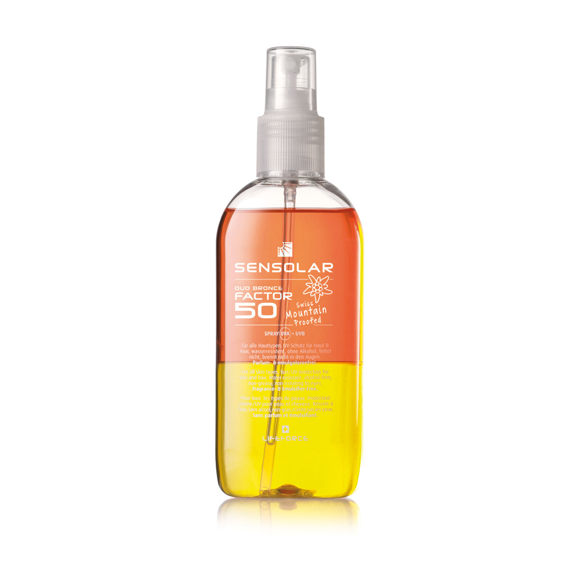 SENSOLAR Spray solaire sans émulsifiant SPF50 Spray 200ml SENSOLAR Spray solaire sans émulsifiant SPF50 Spray 200ml