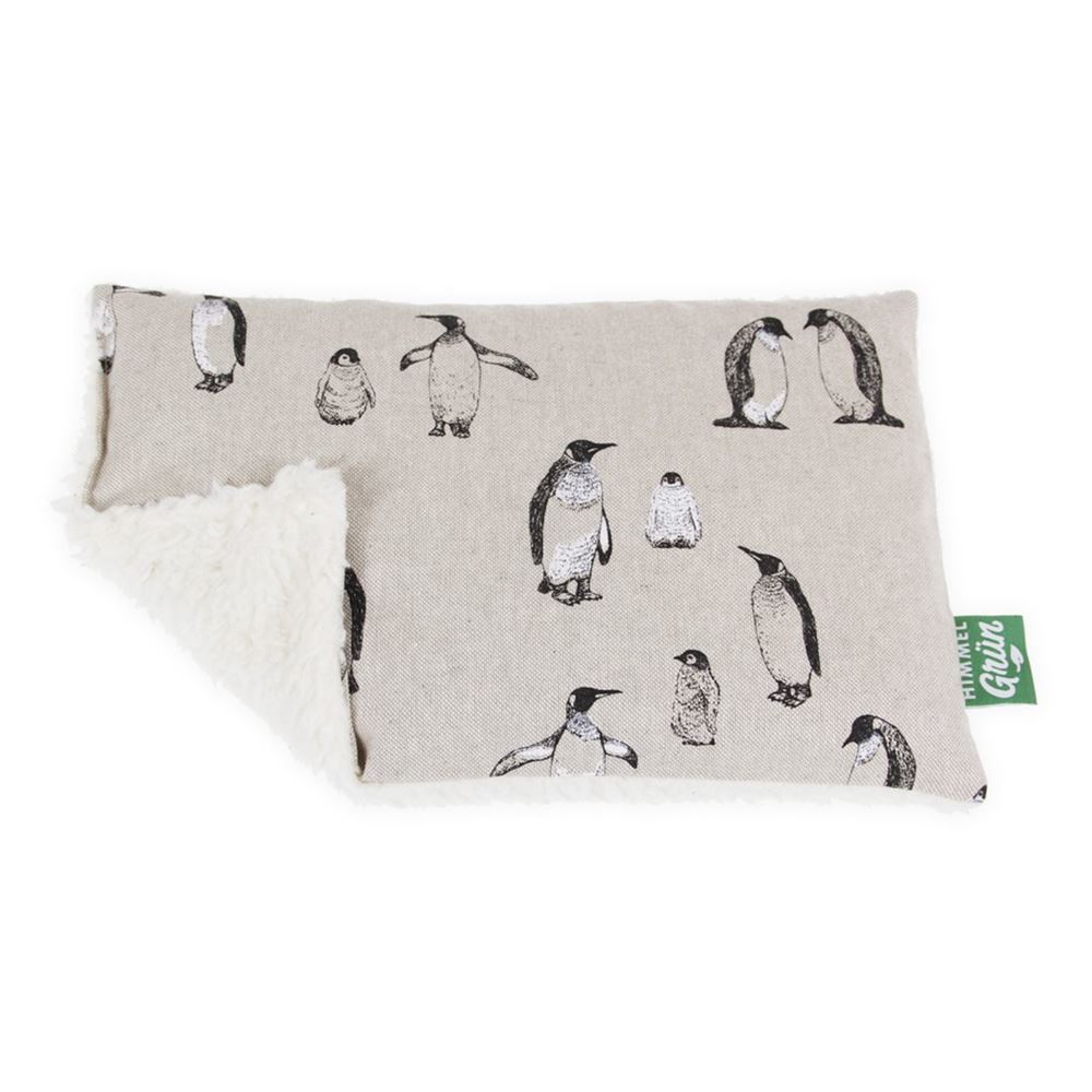 Himmelgrün Coussin aux noyeaux de cerise 30x20cm pingouin