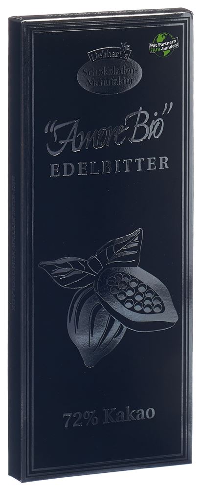 LIEBHART Chocolat Edelbitt Cacao 72% Bio 100g
