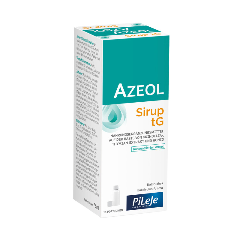 AZEOL toux grasse sirop arôme naturel d'eucalyptus 75ml AZEOL toux grasse sirop arôme naturel d'eucalyptus 75ml