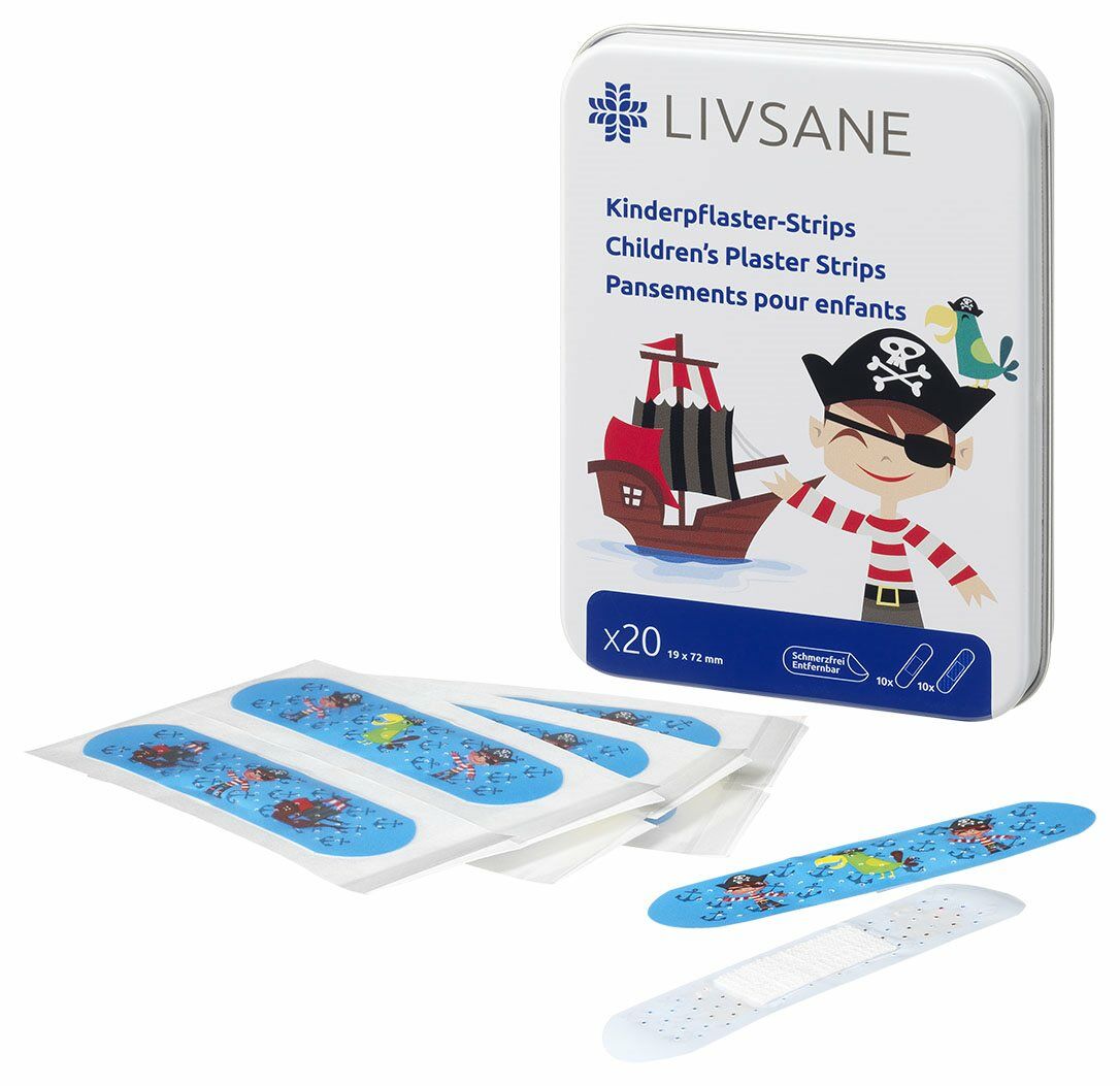 Livsane Pansements Enfants Pirat 20 pièces Livsane Pansements Enfants Pirat 20 pièces