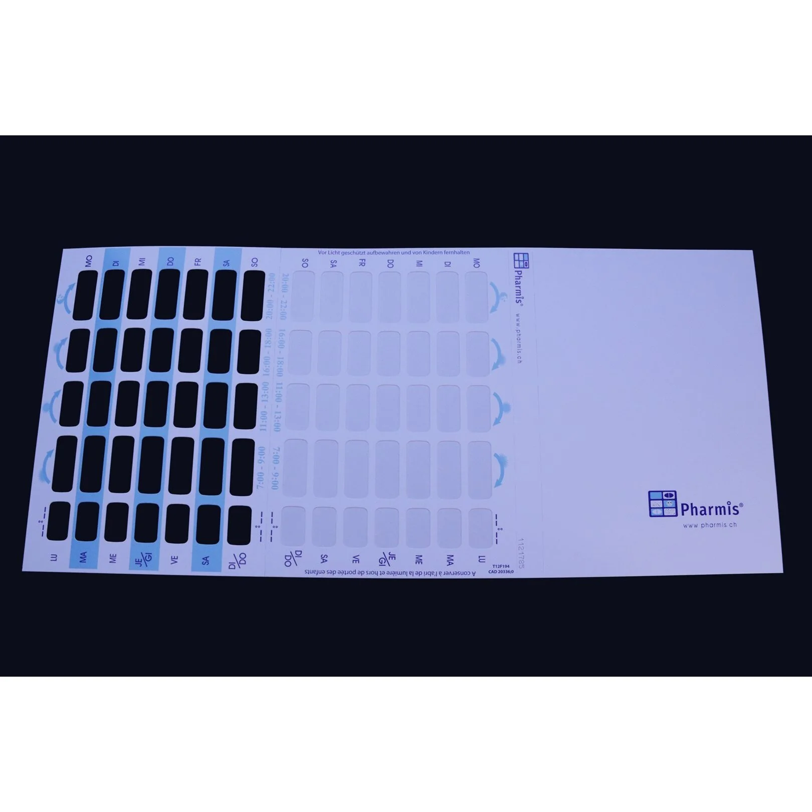 Cartes blister PHARMIS Quinto Early 250 pièces