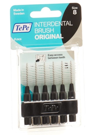 TePe Interdental Brush 1.5mm noir Blist 6 pièces TePe Interdental Brush 1.5mm noir Blist 6 pièces